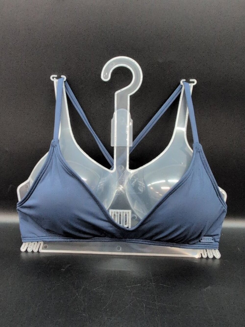Roxy Juniors Beach Classics Athletic Triangle Bikini Women Top XS Mood Indigo